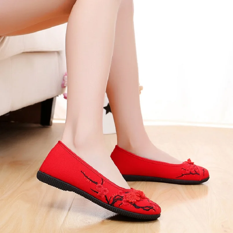Women Cute Comfortable Embroidery Flat Shoes Lady Casual High Quality Canvas Shoes Female Red Cloth Shoes Zapatos De Mujer E2251
Women Cute Comfortable Embroidery Flat Shoes Lady Casual High Quality Canvas Shoes Female Red Cloth Shoes Zapatos De Mujer E2251
