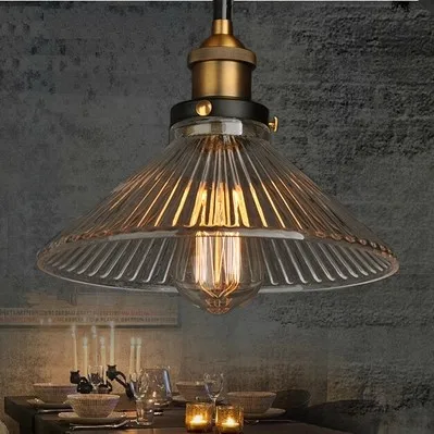 60W Retro Loft Style Edison Pendant light Vintage Industrial Lamp In Glass Lampshade Lamparas Industrial Vintage
60W Retro Loft Style Edison Pendant light Vintage Industrial Lamp In Glass Lampshade Lamparas Industrial Vintage