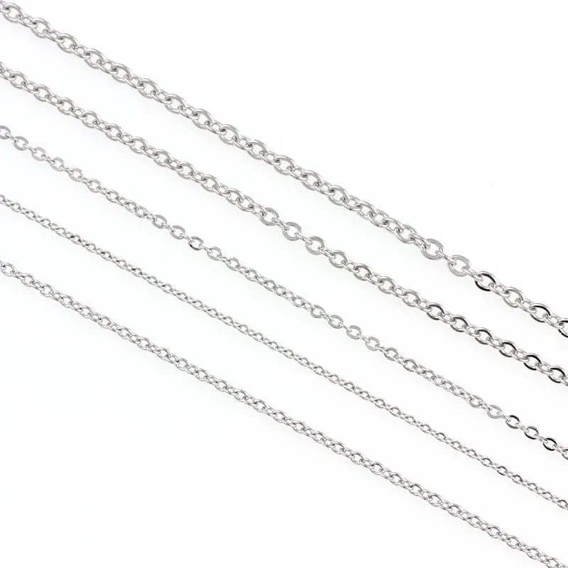 5 Meters Small Stainless Steel Open Link Chain For Necklace Bracelet Silver Tone Metal Bulk Chains For Diy Jewelry Making
5 Meters Small Stainless Steel Open Link Chain For Necklace Bracelet Silver Tone Metal Bulk Chains For Diy Jewelry Making