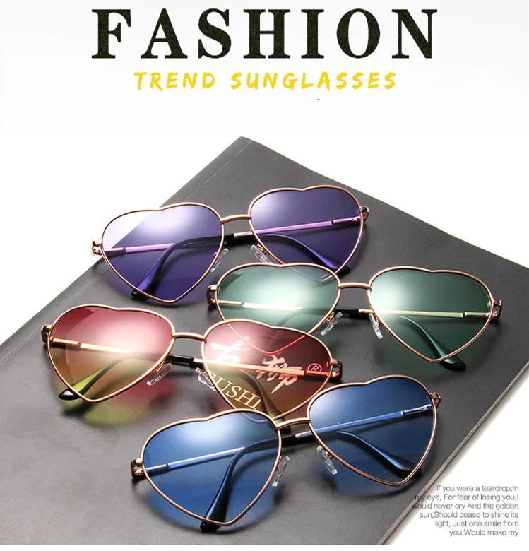 Vintage Heart Shape Sunglasses Women Brand Designer Candy Color Gradient Sun Glasses Outdoor Goggles Party Oculos De Sol
Vintage Heart Shape Sunglasses Women Brand Designer Candy Color Gradient Sun Glasses Outdoor Goggles Party Oculos De Sol