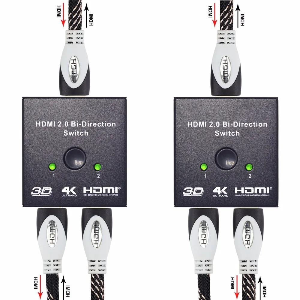 Фото UHD 4 К 1x2 HDMI двунаправленный переключатель Поддержка HDCP 2.2 пройти - купить