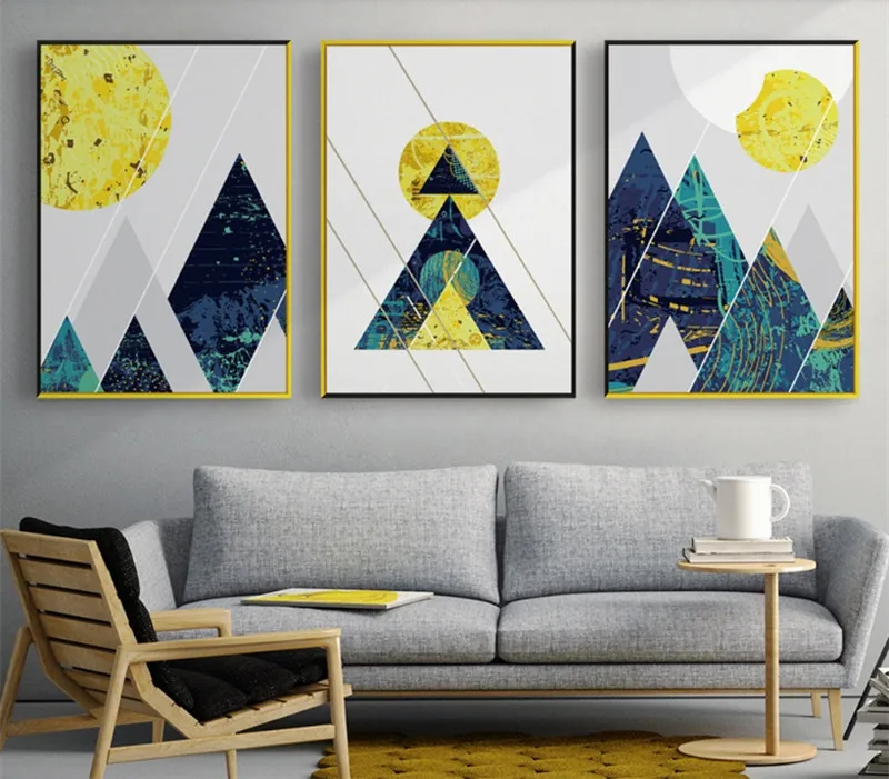 3 Pieces Abstract Wall Art Pictures Golden Lines Geometric Mountains Posters Hd Print Canvas Painting For Living Room No Frame
3 Pieces Abstract Wall Art Pictures Golden Lines Geometric Mountains Posters Hd Print Canvas Painting For Living Room No Frame