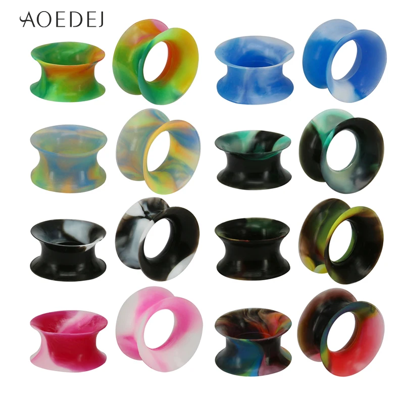AOEDEJ 2pcs/lot Silicone Ear Stretchers Plugs and Tunnels 3-25mm Silicone Double Flare Plug Piercing Dilataciones oreja Piercing
AOEDEJ 2pcs/lot Silicone Ear Stretchers Plugs and Tunnels 3-25mm Silicone Double Flare Plug Piercing Dilataciones oreja Piercing