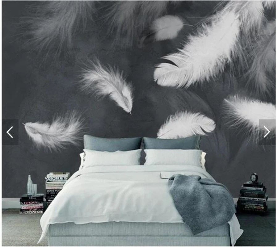 Custom 3D papel de parede, simple white feather mural for living room bedroom sofa background home decor wallpaper
Custom 3D papel de parede, simple white feather mural for living room bedroom sofa background home decor wallpaper