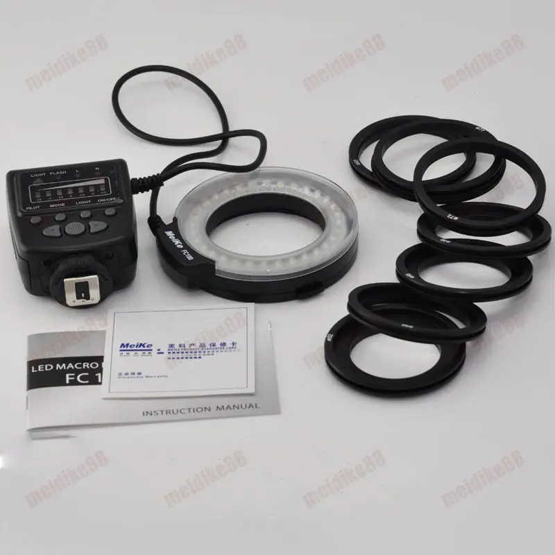 High Quality Meike LED Macro Ring Flash Light FC-100 For Canon Nikon D7100 D7000 D5200 D5100 D5000 D3200 D310
High Quality Meike LED Macro Ring Flash Light FC-100 For Canon Nikon D7100 D7000 D5200 D5100 D5000 D3200 D310
