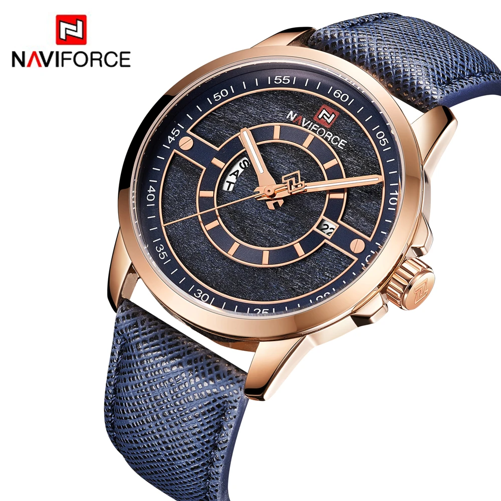 Часы наручные NAVIFORCE Мужские кварцевые модные спортивные брендовые Роскошные