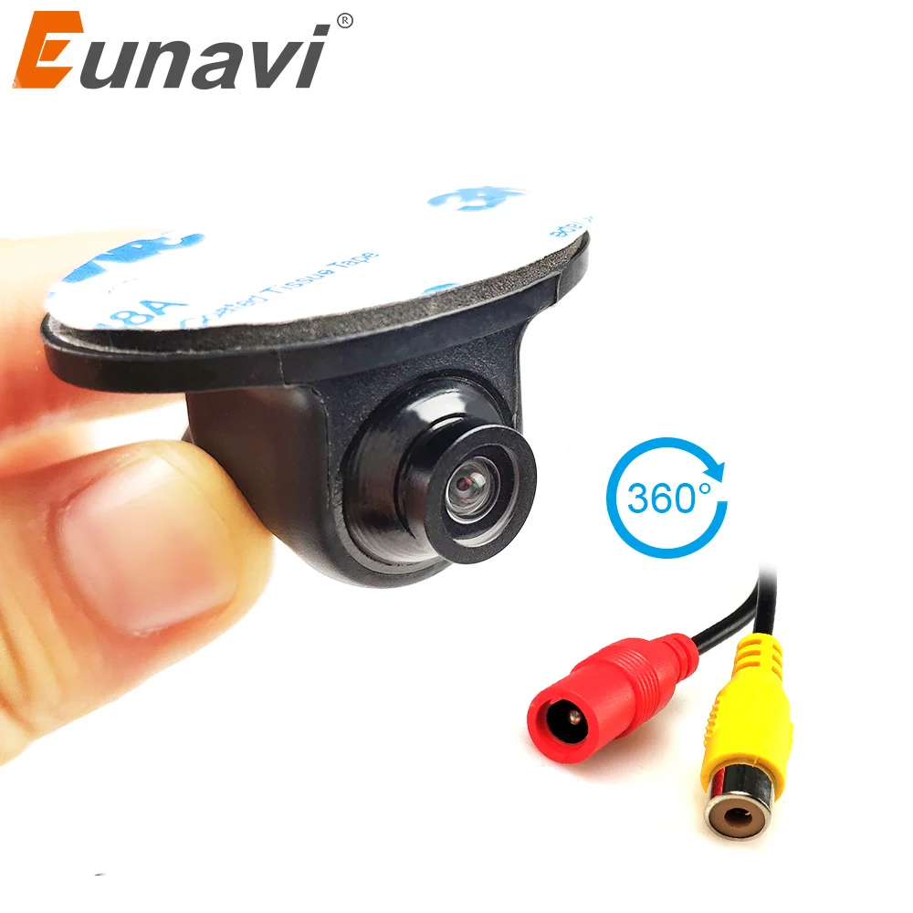 

Eunavi Universal Car Rear View Parking 360 Graden backup Camera Hd Color Night Version Reverse CCD Cmos Wide Angle waterproof