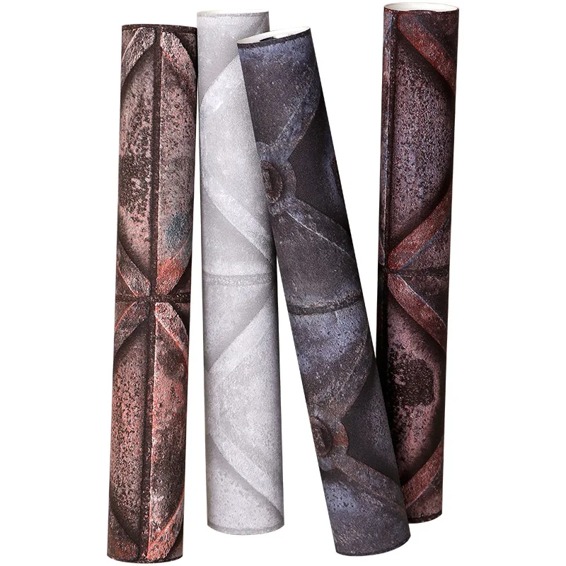 Retro Industrial Wind Wallpaper 3D Geometric Pattern Restaurant Bar Decoration Vinyl Wall paper Rolls Waterproof Papel De Parede
Retro Industrial Wind Wallpaper 3D Geometric Pattern Restaurant Bar Decoration Vinyl Wall paper Rolls Waterproof Papel De Parede