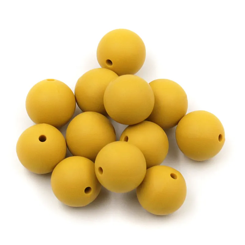 JOJOCHEW 100pcs 9mm-19mm Mustard Yellow Silicone Baby Teething Beads BPA Free Silicone Beads Teethers Cuentas de silicona
JOJOCHEW 100pcs 9mm-19mm Mustard Yellow Silicone Baby Teething Beads BPA Free Silicone Beads Teethers Cuentas de silicona