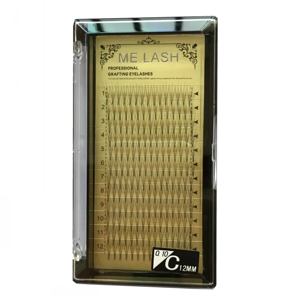 ME.LASH 10 Trays/Set 3D 0.10mm Thickness C Curl Premade Fans Russian Volume Eyelash Extensions False Mink 3D 9mm to 14mm
ME.LASH 10 Trays/Set 3D 0.10mm Thickness C Curl Premade Fans Russian Volume Eyelash Extensions False Mink 3D 9mm to 14mm