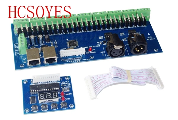 DC12V-24V 27CH 27 channel DMX-27CH-RJ45-led dimmer 1A*27CH decoder led RGB controller
DC12V-24V 27CH 27 channel DMX-27CH-RJ45-led dimmer 1A*27CH decoder led RGB controller