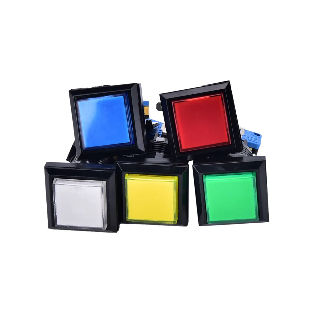 1PCS Square game machine push button arcade LED momentary illuminated push button 5 Colors
1PCS Square game machine push button arcade LED momentary illuminated push button 5 Colors