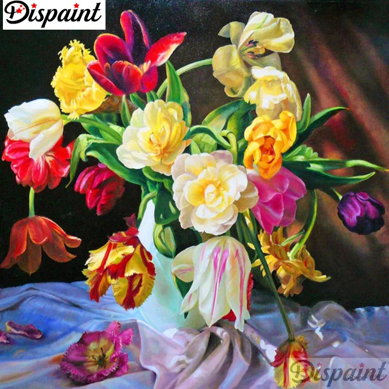 

Dispaint Full Square/Round Drill 5D DIY Diamond Painting "Floral goods" 3D Embroidery Cross Stitch 5D Home Decor A12157
