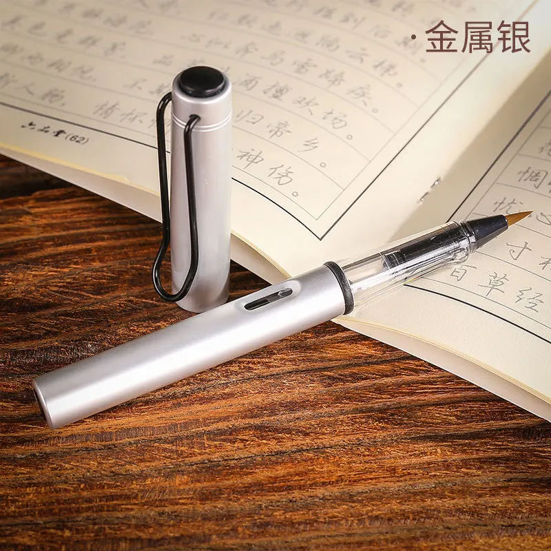 Silver Color Calligraphy Soft Hair Writing Brush Watercolor Fountain Pen Painting Drawing Tool School Office Supply Stationery
Silver Color Calligraphy Soft Hair Writing Brush Watercolor Fountain Pen Painting Drawing Tool School Office Supply Stationery