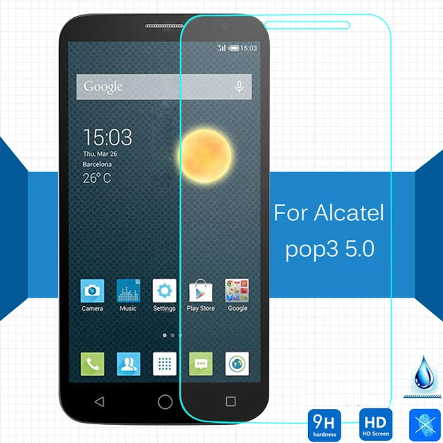 Закаленное стекло 2.5D для Alcatel One Touch Pop 3 5 0 Взрывозащищенная защитная пленка экрана