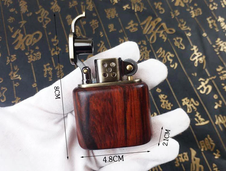 Rosewood Lighter Gasoline For Cigarette Vintage G Grinding Wheels Oil Petrol Refillable Flint Kerosene Lighter
Rosewood Lighter Gasoline For Cigarette Vintage G Grinding Wheels Oil Petrol Refillable Flint Kerosene Lighter