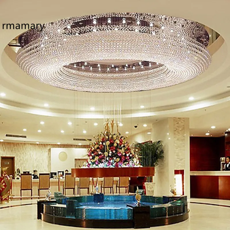 Ceiling light K9 crystal lamp living room Foyer light 1M ceiling lamp luxurious clear crystal villa Hotel 110-220V
Ceiling light K9 crystal lamp living room Foyer light 1M ceiling lamp luxurious clear crystal villa Hotel 110-220V