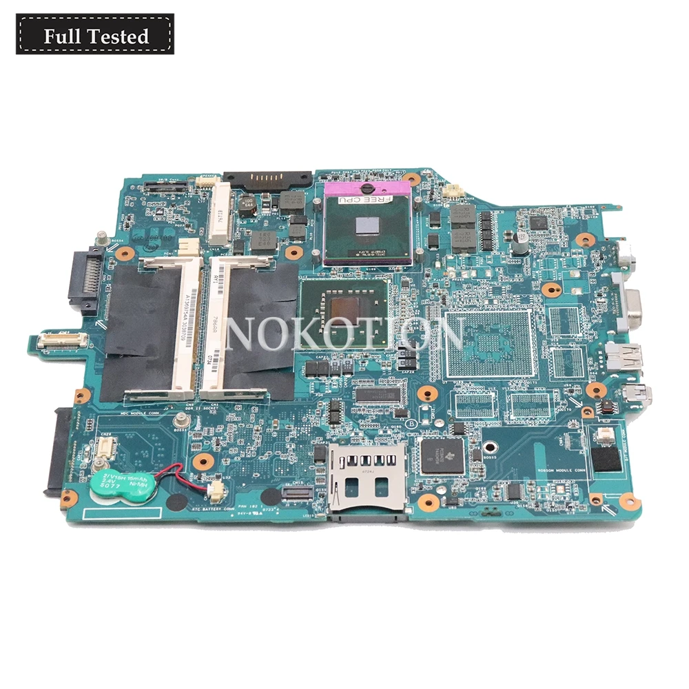 Материнская плата NOKOTION MBX-165 MS91 1P-0076100-8010 A1369754A для Sony VAIO серии VGN-FZ240E VGN-FZ, для ноутбуков 965GM HD GMA DDR2
Материнская плата NOKOTION MBX-165 MS91 1P-0076100-8010 A1369754A для Sony VAIO серии VGN-FZ240E VGN-FZ, для ноутбуков 965GM HD GMA DDR2