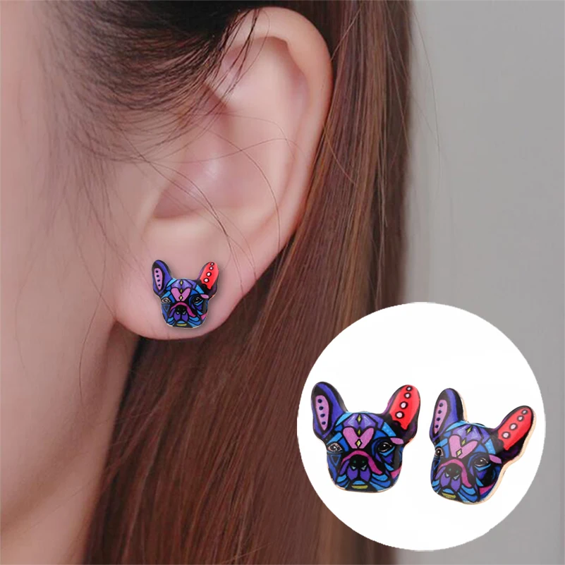 Shuangshuo 2020 New Fashion Colorful Animal Stud Earrings French Bulldog Earrings Puppy Dog Stud Earrings for Women OED046
Shuangshuo 2020 New Fashion Colorful Animal Stud Earrings French Bulldog Earrings Puppy Dog Stud Earrings for Women OED046