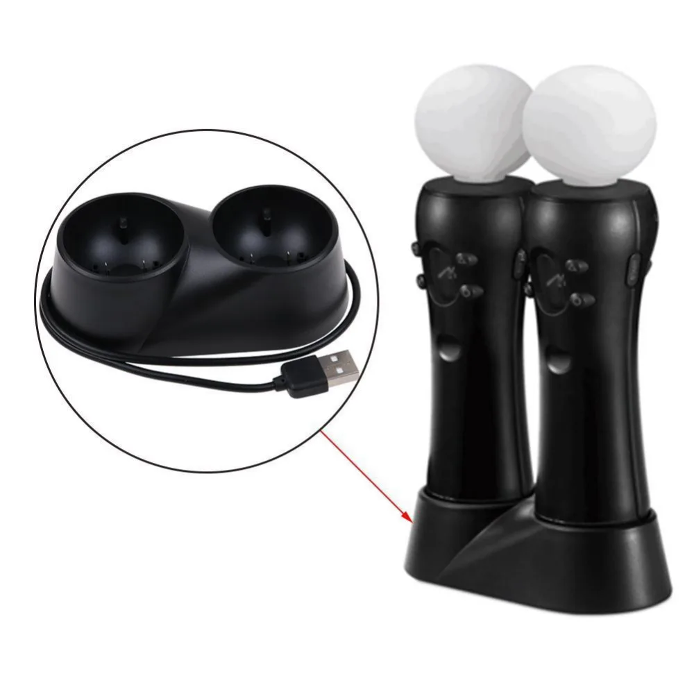 Зарядная станция с двумя usb портами подставка для PS4 PlayStation 4 VR PSVR игровой