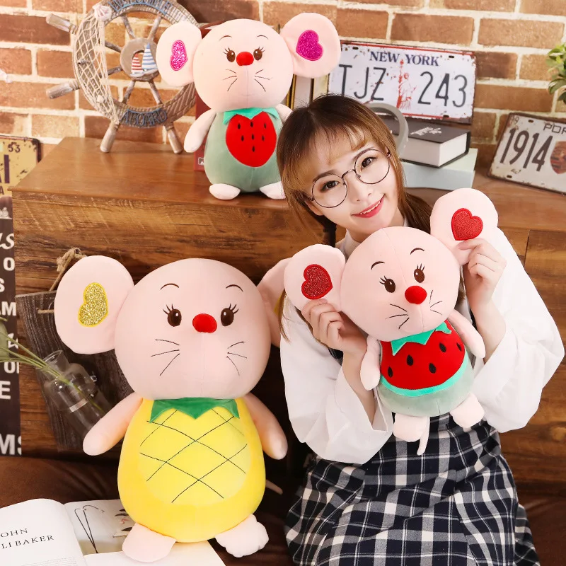 1PC 50cm Creative Fruit Hamster Plush Toy Stuffed Soft Animal Mouse Doll Lovely Baby Toy Love Mouse Doll Birthday Gift for Kids
1PC 50cm Creative Fruit Hamster Plush Toy Stuffed Soft Animal Mouse Doll Lovely Baby Toy Love Mouse Doll Birthday Gift for Kids