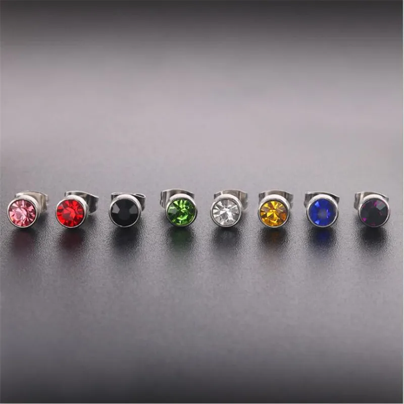 316 L Stainless Steel Earrings With AAA Round Colorful Zircons Stud Earring IP Plating No Fade Allergy Free Quality Jewelry
316 L Stainless Steel Earrings With AAA Round Colorful Zircons Stud Earring IP Plating No Fade Allergy Free Quality Jewelry