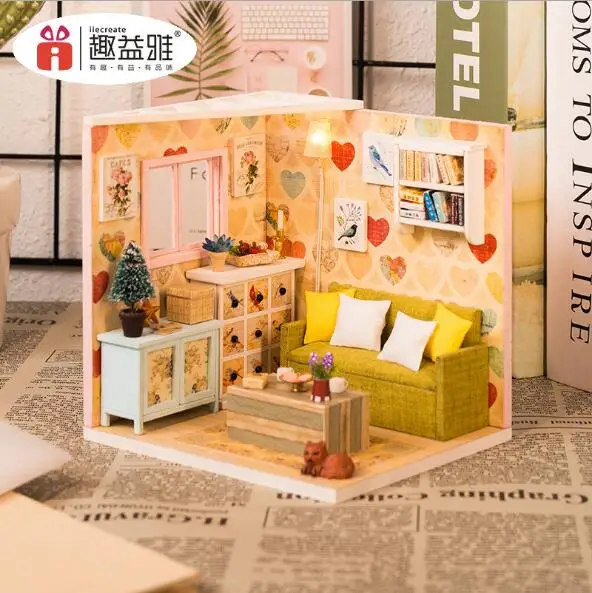 Miniature Diy Puzzle Toy Doll House Model Wooden Furniture Toys Birthday Christmas Gifts Toys For Children
Miniature Diy Puzzle Toy Doll House Model Wooden Furniture Toys Birthday Christmas Gifts Toys For Children