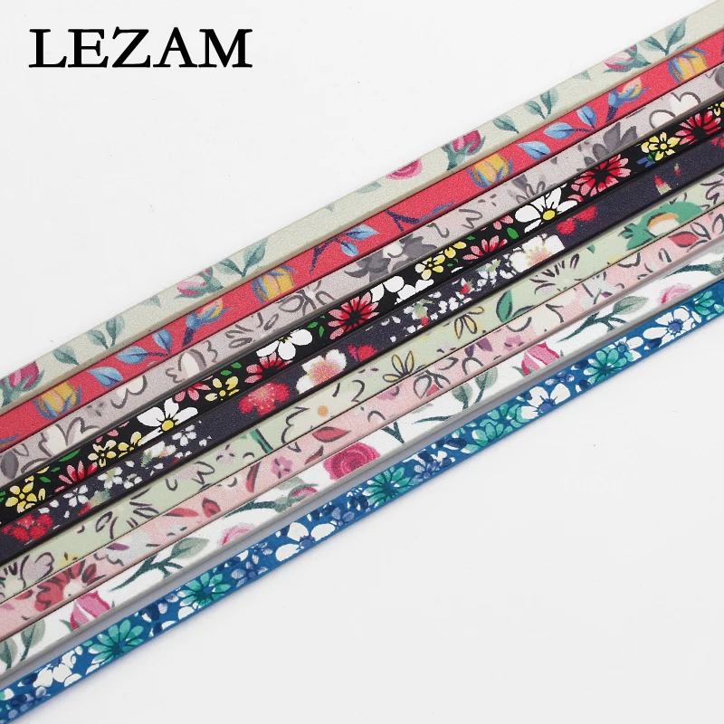 5mm Flat Flower Pattern Faux Leather Cord for DIY 5mm Flat Leather Bracelet Making
5mm Flat Flower Pattern Faux Leather Cord for DIY 5mm Flat Leather Bracelet Making