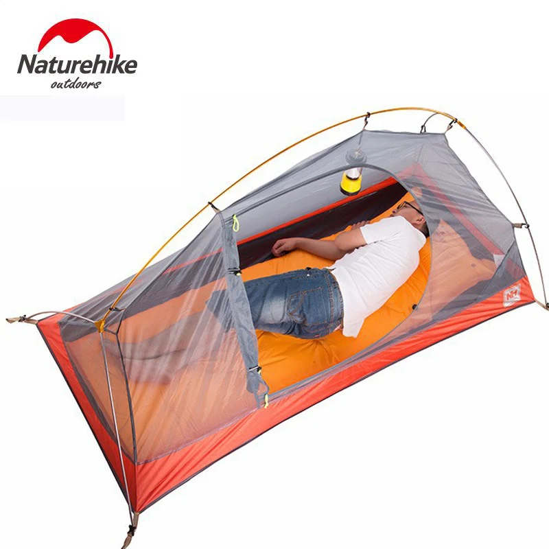 Naturehike Cycling Camping Single Tent Ultralight Double Layer Waterproof 1 Person Outdoor Hiking Tourist NH18A095-D
Naturehike Cycling Camping Single Tent Ultralight Double Layer Waterproof 1 Person Outdoor Hiking Tourist NH18A095-D