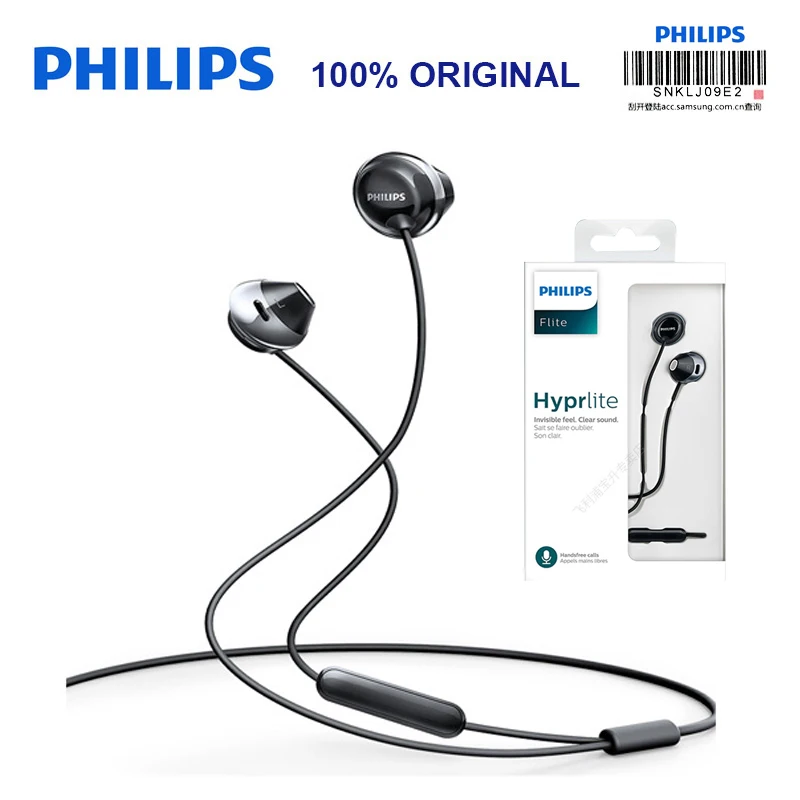 Фото Оригинальные Проводные Наушники Philips SHE4205 с наушниками вкладышами спортивные