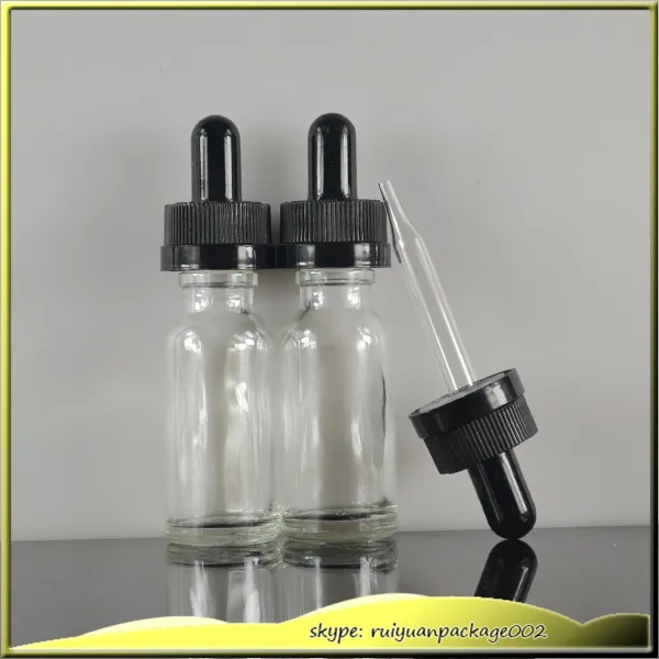 50 шт. * 15 мл прозрачная стеклянная бутылка капельница с безопасной для детей