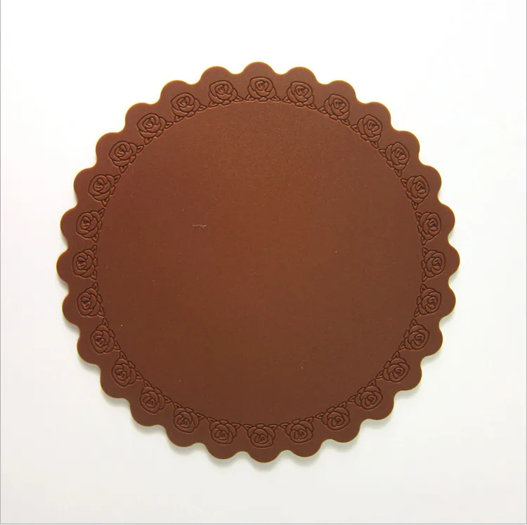 600 PCS Round Silicone Coaster Rose Circle Heat Resistant Cup Mat Pad Waterproof Tea | Дом и сад