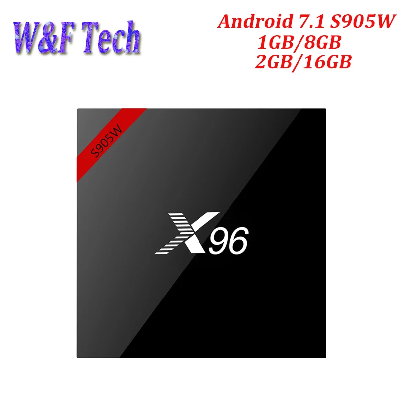 X96W Smart Android TV Box 7 1 мини ТВ приставка Amlogic S905W CPU 1G/8G 2G/16G Поддержка 2 4 GHz WiFi HD 4K H.265 X96