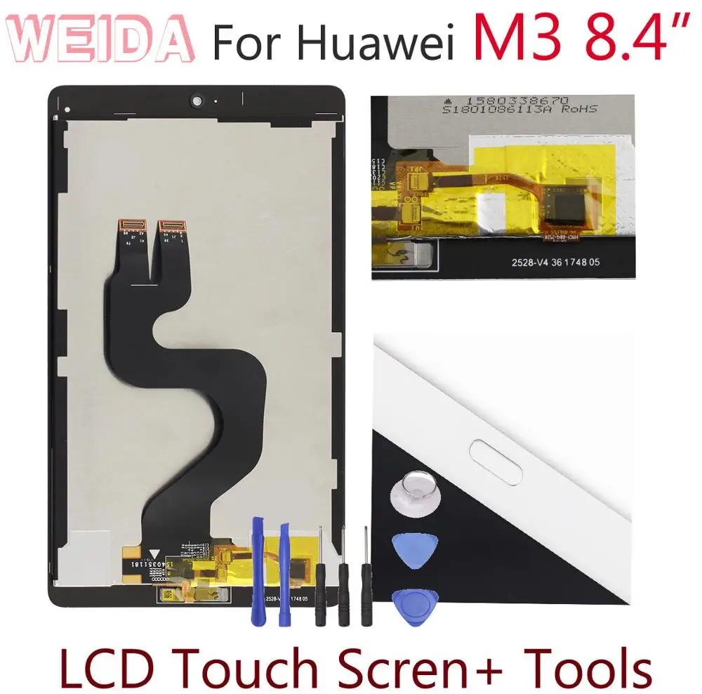 WEIDA LCD Replacment 8.4" For Huawei MediaPad M3 8.4 BTV-W09 BTV-DL09 LCD Display Touch Screen Assembly 2560x1600
WEIDA LCD Replacment 8.4" For Huawei MediaPad M3 8.4 BTV-W09 BTV-DL09 LCD Display Touch Screen Assembly 2560x1600