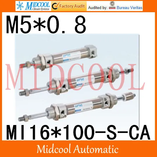 MI Series ISO6432 Stainless Steel Mini Cylinder MI16*100-S-CA bore 16mm port M5*0.8
MI Series ISO6432 Stainless Steel Mini Cylinder MI16*100-S-CA bore 16mm port M5*0.8