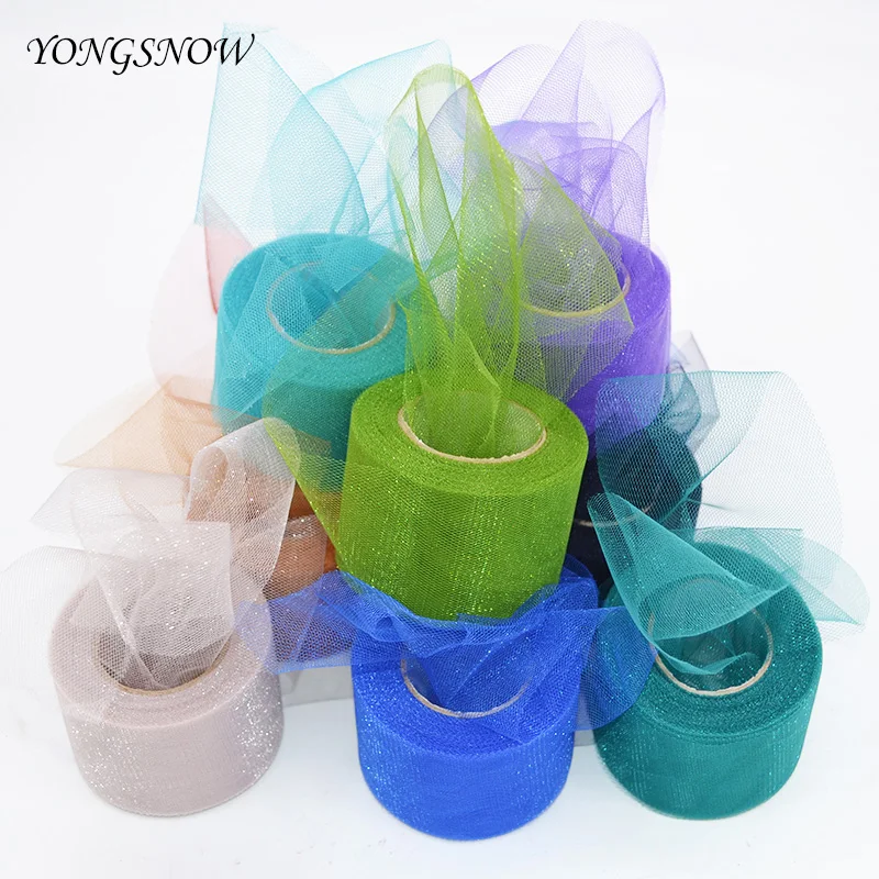 5cm*25m Shiny Tulle Roll Transparent Flash Organza DIY Crafts Wedding Birthday Party Decoration Gift Wrapping Baby Shower
5cm*25m Shiny Tulle Roll Transparent Flash Organza DIY Crafts Wedding Birthday Party Decoration Gift Wrapping Baby Shower