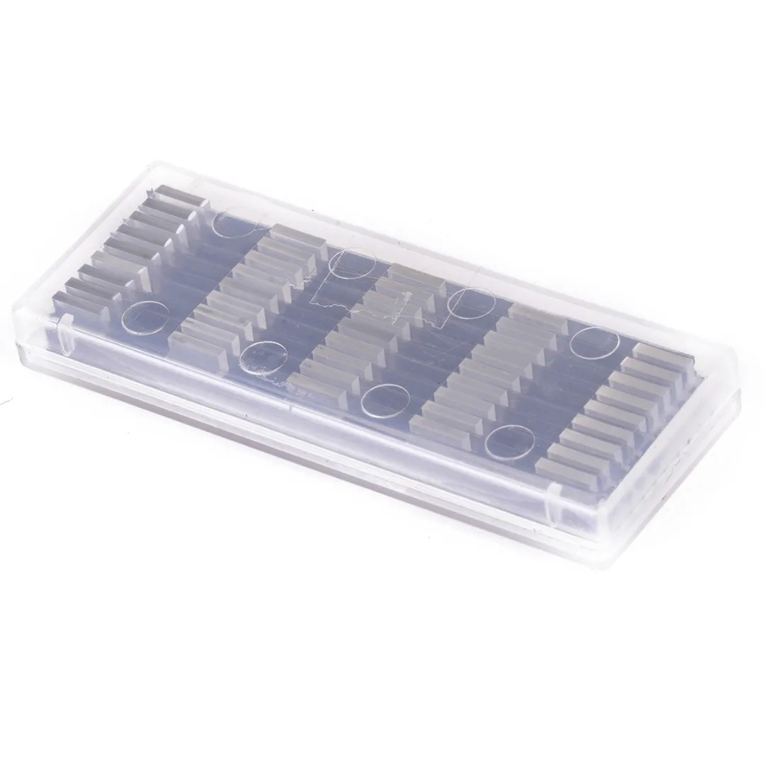 10Pcs Reversible Carbide Planer Blades 82mm x 5.5mm For HSS Soft Hard Woods Ply-wood Board Cutting Woodworking Tool
10Pcs Reversible Carbide Planer Blades 82mm x 5.5mm For HSS Soft Hard Woods Ply-wood Board Cutting Woodworking Tool
