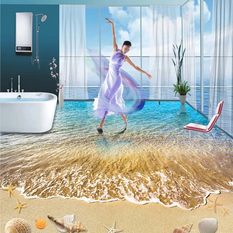 Custom Floor Mural Modern Summer Beach Shells And Starfish Self-adhesive Floor Paintings For Bathroom Living Room Wallpaper Roll
Custom Floor Mural Modern Summer Beach Shells And Starfish Self-adhesive Floor Paintings For Bathroom Living Room Wallpaper Roll