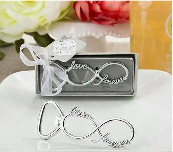 FREE SHIPPING 50pcs/Lot Love Forever"Infinity Design Silver Metal Wine Bottle Opener Wedding Anniversary Party Giveaway Gift
FREE SHIPPING 50pcs/Lot Love Forever"Infinity Design Silver Metal Wine Bottle Opener Wedding Anniversary Party Giveaway Gift