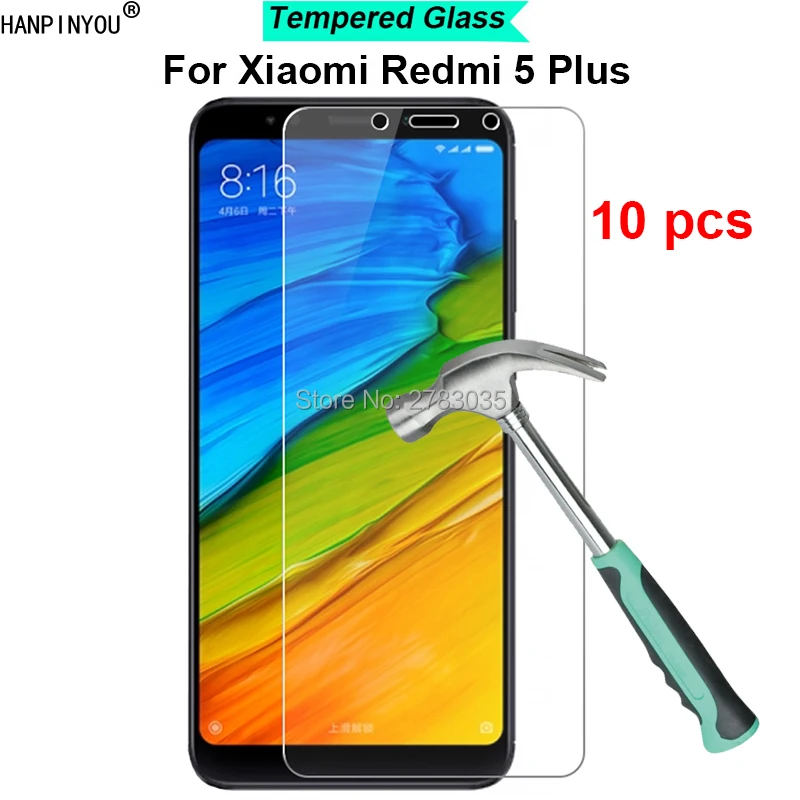 10 шт./лот для Xiaomi Redmi 5 Plus 5 + 9H твердость 2.5D ультра-тонкая закаленная Защитная стеклянная пленка для экрана Защита
10 шт./лот для Xiaomi Redmi 5 Plus 5 + 9H твердость 2.5D ультра-тонкая закаленная Защитная стеклянная пленка для экрана Защита