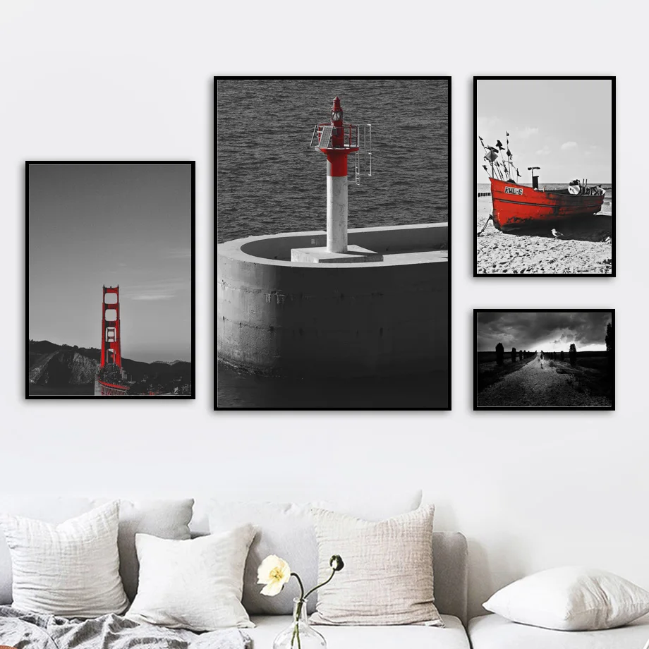 Classical Seascape Lighthouse Bridge Wall Art Canvas Painting Nordic Posters And Prints Wall Pictures For Living Room Home Decor
Classical Seascape Lighthouse Bridge Wall Art Canvas Painting Nordic Posters And Prints Wall Pictures For Living Room Home Decor