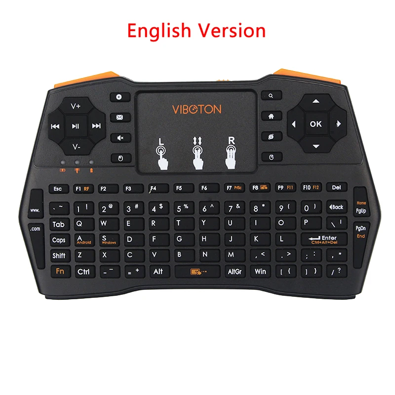 2.4G Mini Keyboard Wireless Touchpad with English/Russian/Spanish Language for PC Laptop Android TV Smart Raspberry Pi | Компьютеры и