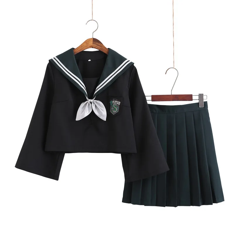 Фото 2 шт. японский костюм моряка JK для девочек Женский косплея школьная форма