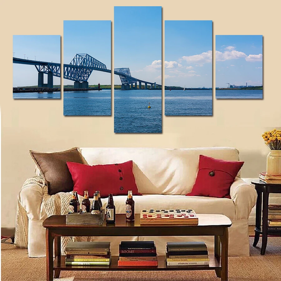 Hot Sell 5 Panel Modern Wall Painting River Water City Scenery Home Decor Art Picture Paint On Canvas Prints Wall Art Canvas
Hot Sell 5 Panel Modern Wall Painting River Water City Scenery Home Decor Art Picture Paint On Canvas Prints Wall Art Canvas