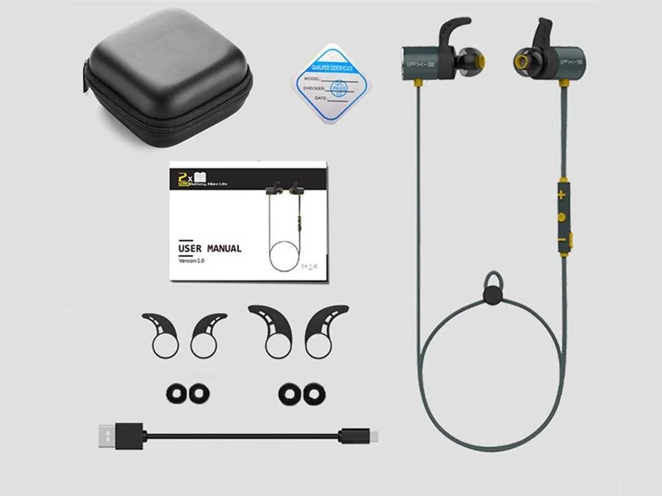 Магнитные спортивные наушники-вкладыши PLEXTONE BX343 беспроводные Bluetooth 4 1 Hi-Fi с