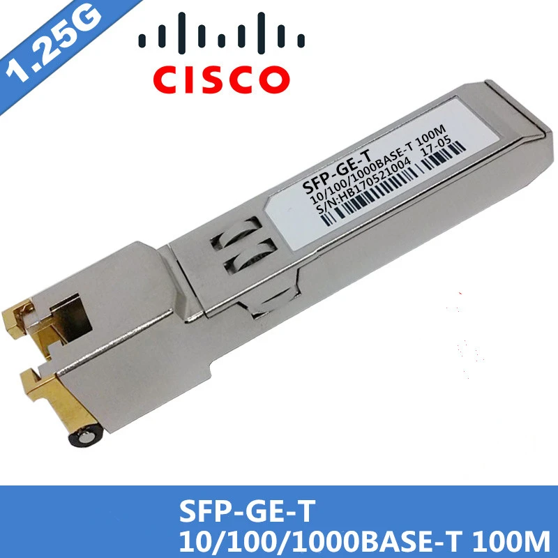 100% New sales Compatible For Cisco GLC-GE-T RJ45 SFP Optic Module 10/100/1000BASE-T Gigabit RJ-45 Copper 100m
100% New sales Compatible For Cisco GLC-GE-T RJ45 SFP Optic Module 10/100/1000BASE-T Gigabit RJ-45 Copper 100m