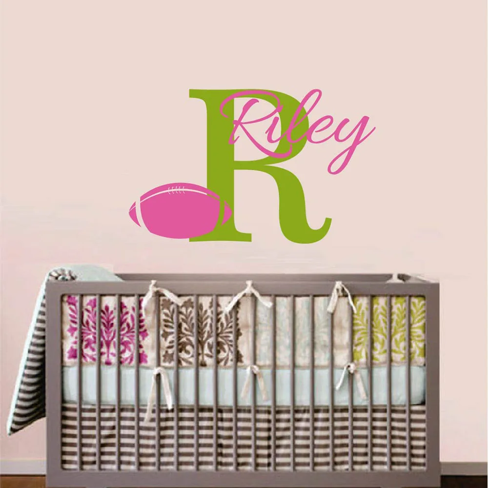 Rugby Decal with Monogram and Name Wall Decals Nursery Wall Stickers Children Room Wallpaper Home Decors 610C
Rugby Decal with Monogram and Name Wall Decals Nursery Wall Stickers Children Room Wallpaper Home Decors 610C