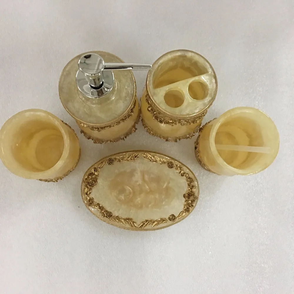 WSHYUFEI High Quality Resin Yellow Bathroom Set 5pcs Bath Accessories Set Bathroom Products Trash Can Storage Kits
WSHYUFEI High Quality Resin Yellow Bathroom Set 5pcs Bath Accessories Set Bathroom Products Trash Can Storage Kits