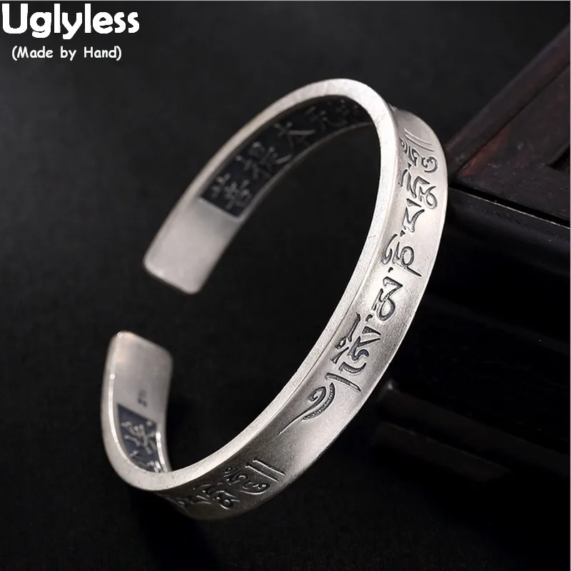 Uglyless Real Silver Wide Bangles Solid 99% Full Silver Poetry Open Bangles Unisex Men Women Lapis Adjustable Bracelets Jewelry
Uglyless Real Silver Wide Bangles Solid 99% Full Silver Poetry Open Bangles Unisex Men Women Lapis Adjustable Bracelets Jewelry