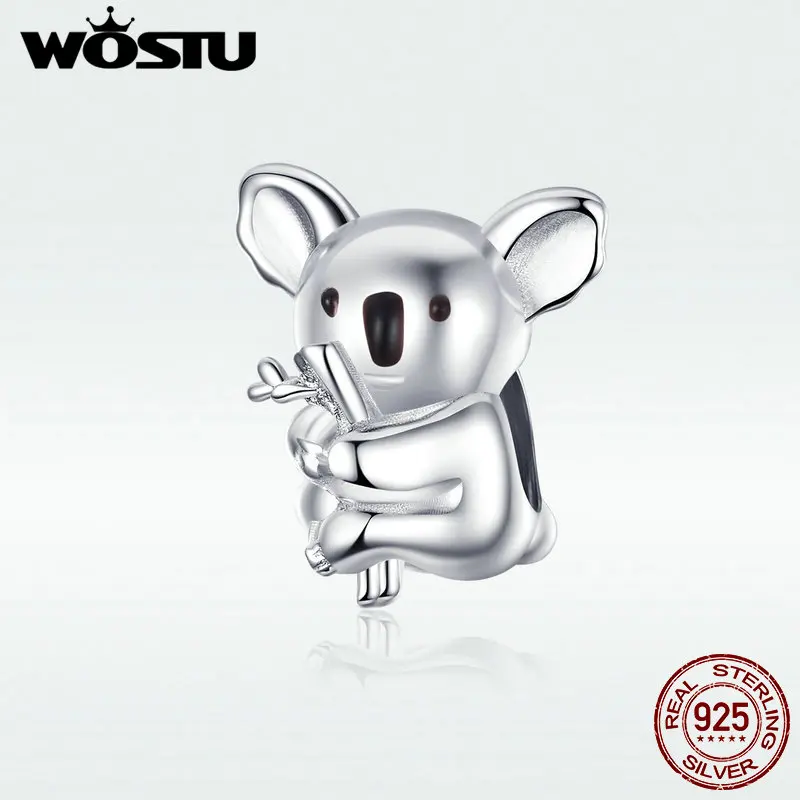 WOSTU Authentic 925 Sterling Silver Koala Beads For Jewelry Making Cute Hot Fashion Charms Beads Fit Bracelet BNC093
WOSTU Authentic 925 Sterling Silver Koala Beads For Jewelry Making Cute Hot Fashion Charms Beads Fit Bracelet BNC093